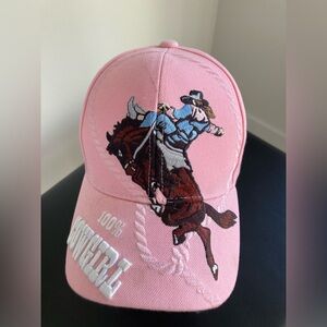 Pink Cowgirl & Horse Baseball Cap